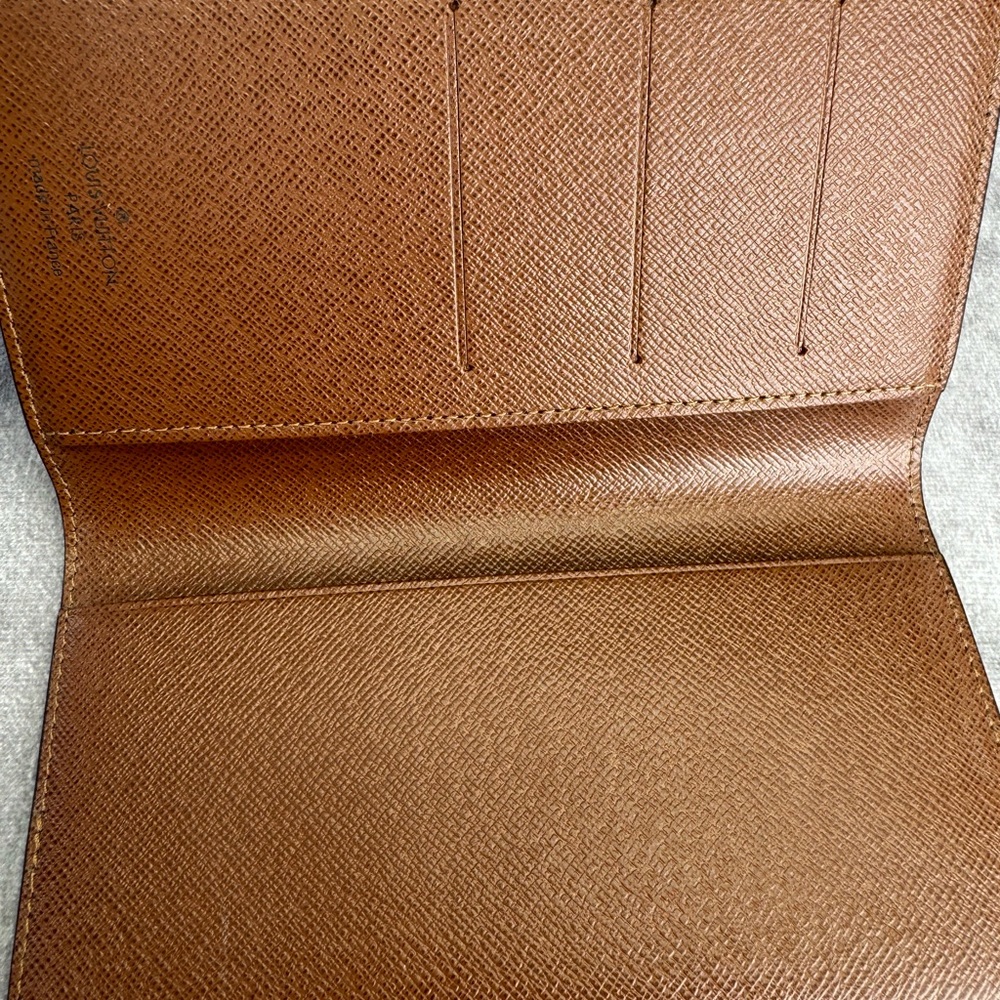 Louis Vuitton Monogram Canvas Card Organizer Checkbook Wallet - Picture 12 of 13